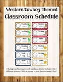 Western/Cowboy Themed Classroom Schedule