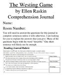 Westing Game Comprehension Response Journal Vocabulary Ell