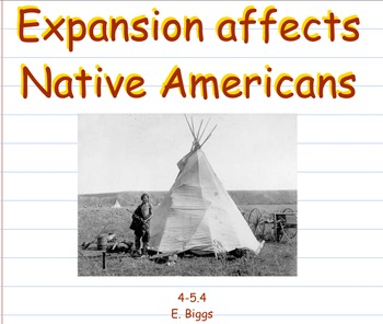 Preview of Westward Expansion - Affects on Native Americans