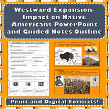 Preview of Westward Expansion - American Indians PowerPoint/Outline (Print and Digital)