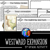 Westward Expansion Annotated Map Project for 5th Grade Soc