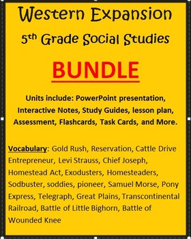 Preview of Westward Expansion BUNDLE - 5th Grade Social Studies
