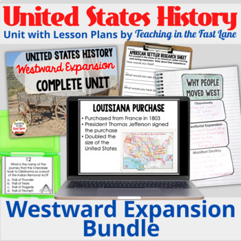 Preview of Westward Expansion Bundle - US History - Manifest Destiny Lessons and Activities
