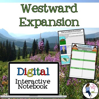 Preview of Westward Expansion Digital Interactive Notebook for Google Drive