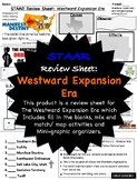 Westward Expansion Era, STAAR Review Sheet