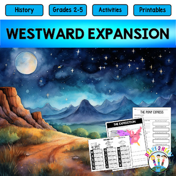 Preview of Westward Expansion Fun Activities Reading Passages Flip Book Maps Lewis & Clark