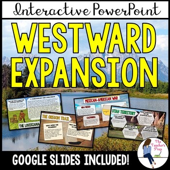 Preview of Westward Expansion Interactive PowerPoint Notes (Google Slides Compatible)