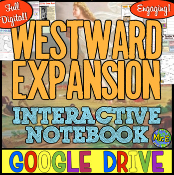 Preview of Westward Expansion Manifest Destiny Digital Interactive Notebook Slides