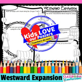 Westward Expansion Activity Poster : Doodle Style Writing 