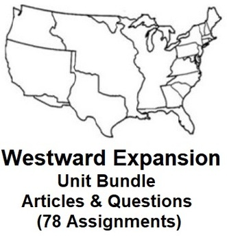 Preview of Westward Expansion Questions & Answers Bundle (77 Word Assignments)