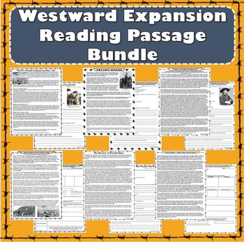 Preview of Westward Expansion Reading Passage Bundle - Entralling Primary Source Accounts