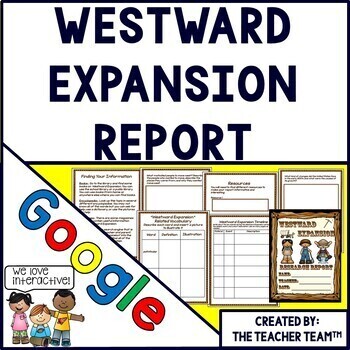 Preview of Westward Expansion Report | Google Classroom | Google Slides