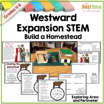 Preview of Westward Expansion STEM: Create a Homestead using Area and Perimeter