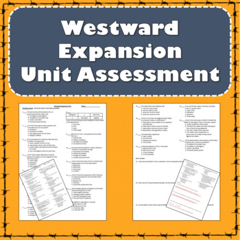 Preview of Westward Expansion Test