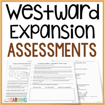 Preview of Westward Expansion Test and Quizzes - Print and Digital with Google Forms™