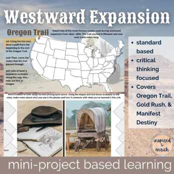 Preview of Westward Expansion- The Oregon Trail & Gold Rush- Mini-Project