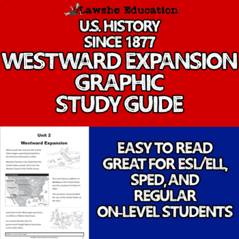 Preview of Westward Expansion U.S. History Graphic Study Guide ESL, SPED , On-Level