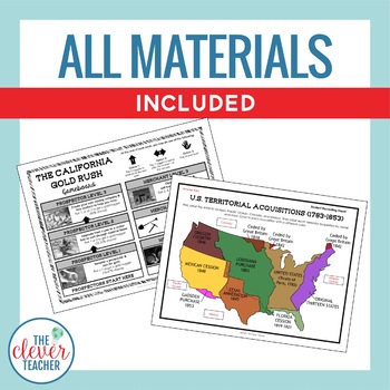 Westward Expansion Unit  5th Grade - 8th Grade by The Clever Teacher