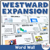 Westward Expansion Vocabulary Word Wall and Puzzle