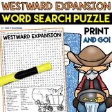 Westward Expansion Word Search Puzzle US History Word Sear