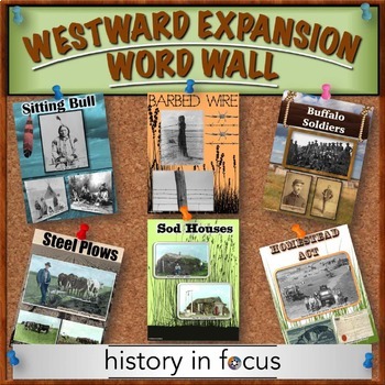 Preview of Westward Expansion Word Wall