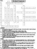 Westward Expansion Worksheet/ Crossword Puzzle (Manifest D