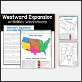 Westward Expansion Worksheet for 4th-6th