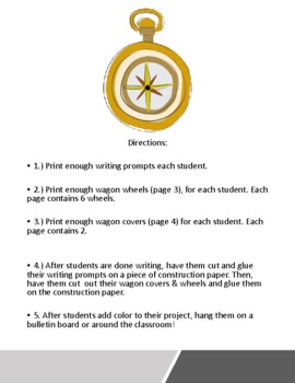 Westward Expansion Writing Prompt Project