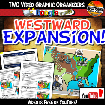 Preview of Westward Expansion YouTube Video Guide Graphic Organizer Doodle Style Worksheet
