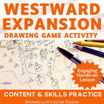 Preview of Westward Expansion in America Introduction Drawing Activity - American West