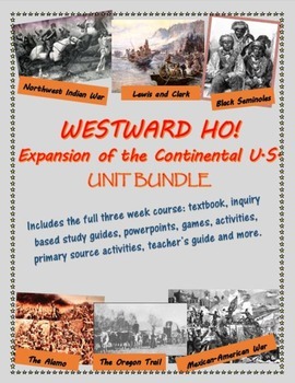 Preview of Westward Ho! - Expansion of the Continental U.S. unit bundle, including text