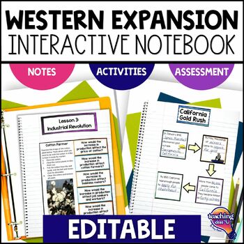 Westward Expansion Interactive Notebook 4th-5th Grade by ...