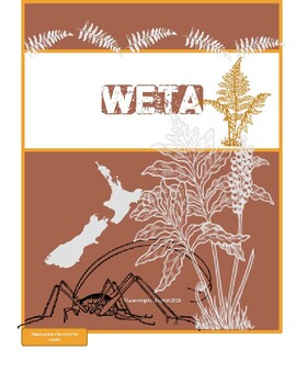 Preview of Weta - NZ Insect - Original Poem and Fact File template