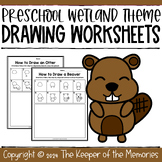 Wetland Animal Drawing Worksheets