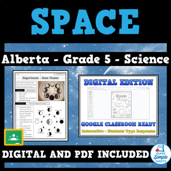 Preview of Space - Alberta - Grade 5 Science - NEW 2023 Curriculum