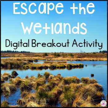 Preview of Wetland Ecosystems Digital Escape Room - Virtual Wetlands Review Activity