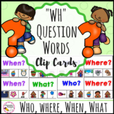 Phonics Clip Cards WH Question Words