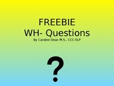 Wh- Question Freebie (No Print)