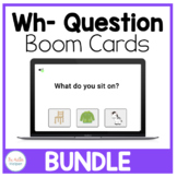 Wh- Question Interactive Boom Card BUNDLE