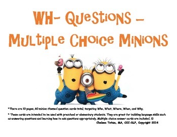 Preview of Wh- Question Minions