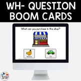 Wh Questions Boom Cards Speech Therapy | Distance Learning