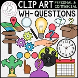 Wh Questions CLIP ART Interrogative Words Pictures and Icons