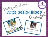 Wh- Questions - From Pictures To Stories (Distance Learning)