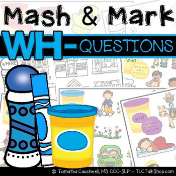 Preview of Wh- Questions: Mash & Mark