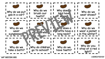 Wh- Questions Taco Party Game by Georgia Peach SLP | TPT