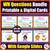 WH Questions Digital Dice Game for Google Slides - BVG SLP
