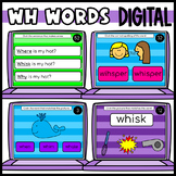 Wh Words Google Classroom Interactive Slides l Digital Lea