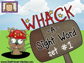 Preview of Whack-A-Sight Word #1
