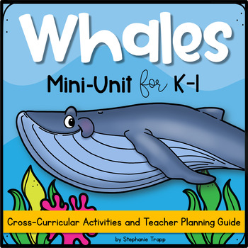 Preview of Whale Activities for Kindergarten and First Grade