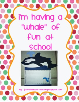 Preview of Whale  Craftivity Packet
